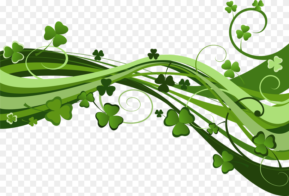 Transparent Shamrock St Patricks Day Transparent, Art, Floral Design, Graphics, Green Free Png Download