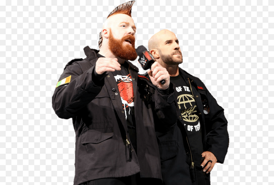 Transparent Sheamus And Cesaro Sheamus And Cesaro Jacket, Person, Head, Face, Beard Free Png
