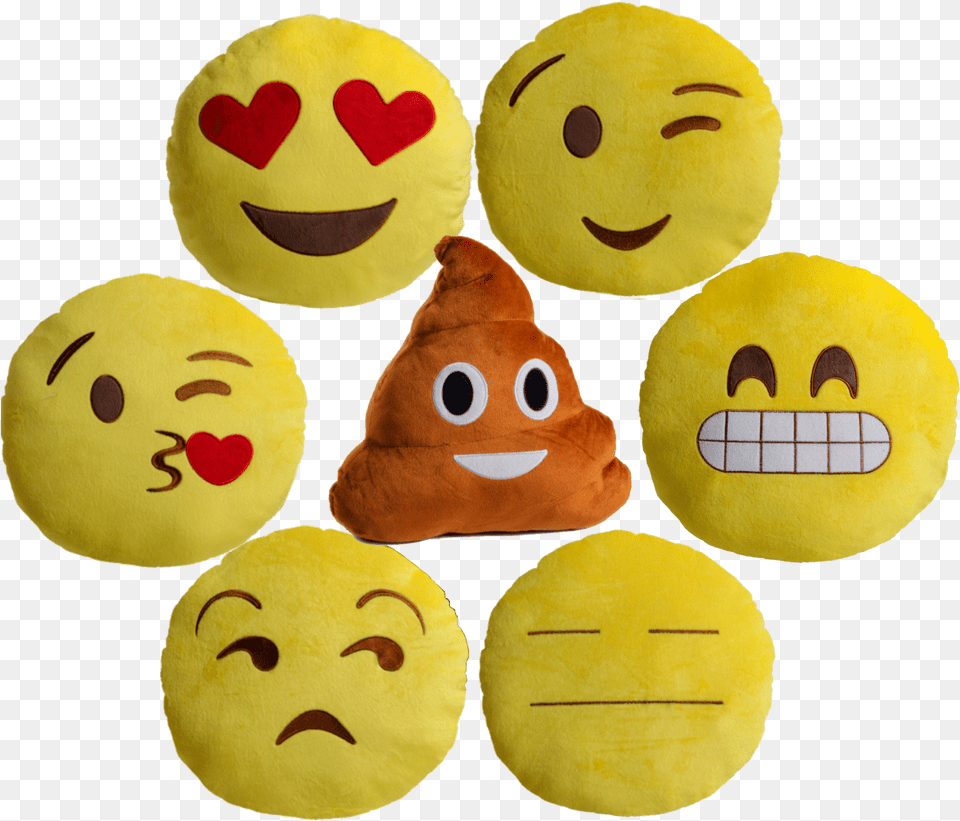 Transparent Shock Emoji Smiley, Plush, Toy, Face, Head Png