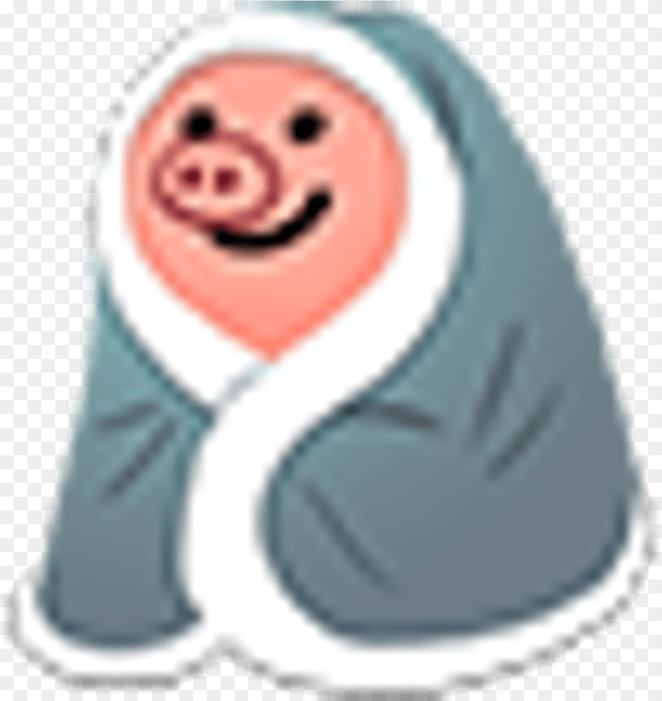 Transparent Shock Emoji Steam Pig In A Blanket Emote, Baby, Person Png Image