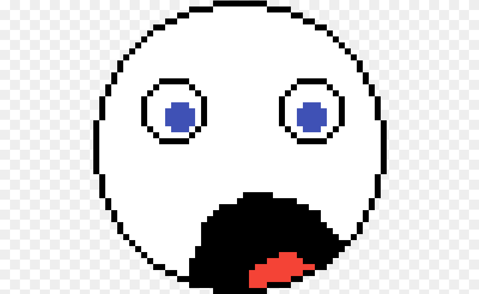 Transparent Shocked Face Clip Art Cartoon Pixel Art Easy, Qr Code Png Image