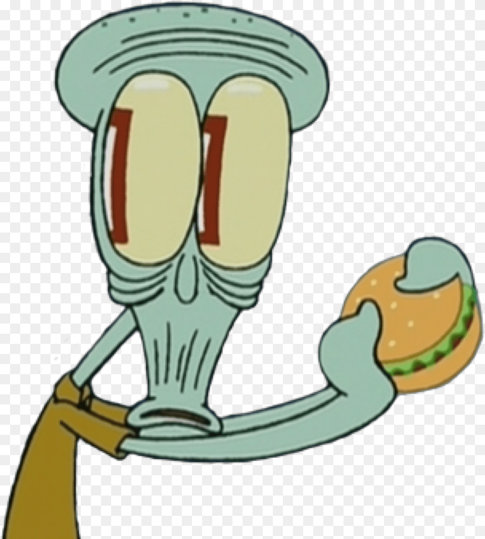 Transparent Shocked Face Clipart Squidward Stickers, Cutlery, Electronics, Hardware, Rattle Free Png Download