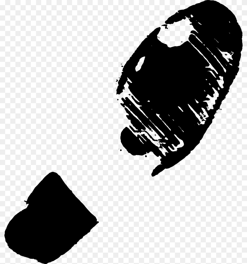 Transparent Shoe Prints Clipart Shoe Footprint, Gray Png Image