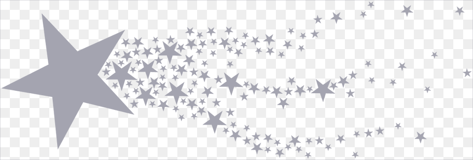 Transparent Shooting Star Star, Gray Png