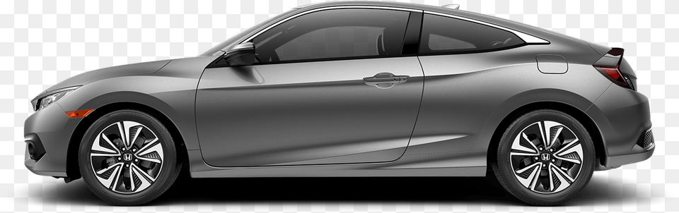 Transparent Side Profile 2018 Honda Civic Coupe Ex L, Wheel, Car, Vehicle, Machine Free Png