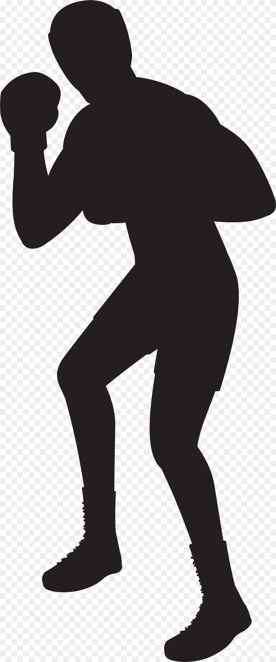 Transparent Silhouette Man Clip Art Boxer Silhouette, Person Png Image