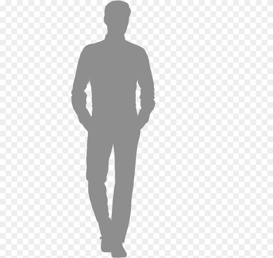 Silhouette Man Standing Man Silhouette, Clothing, Long Sleeve, Sleeve, Adult Free Transparent Png