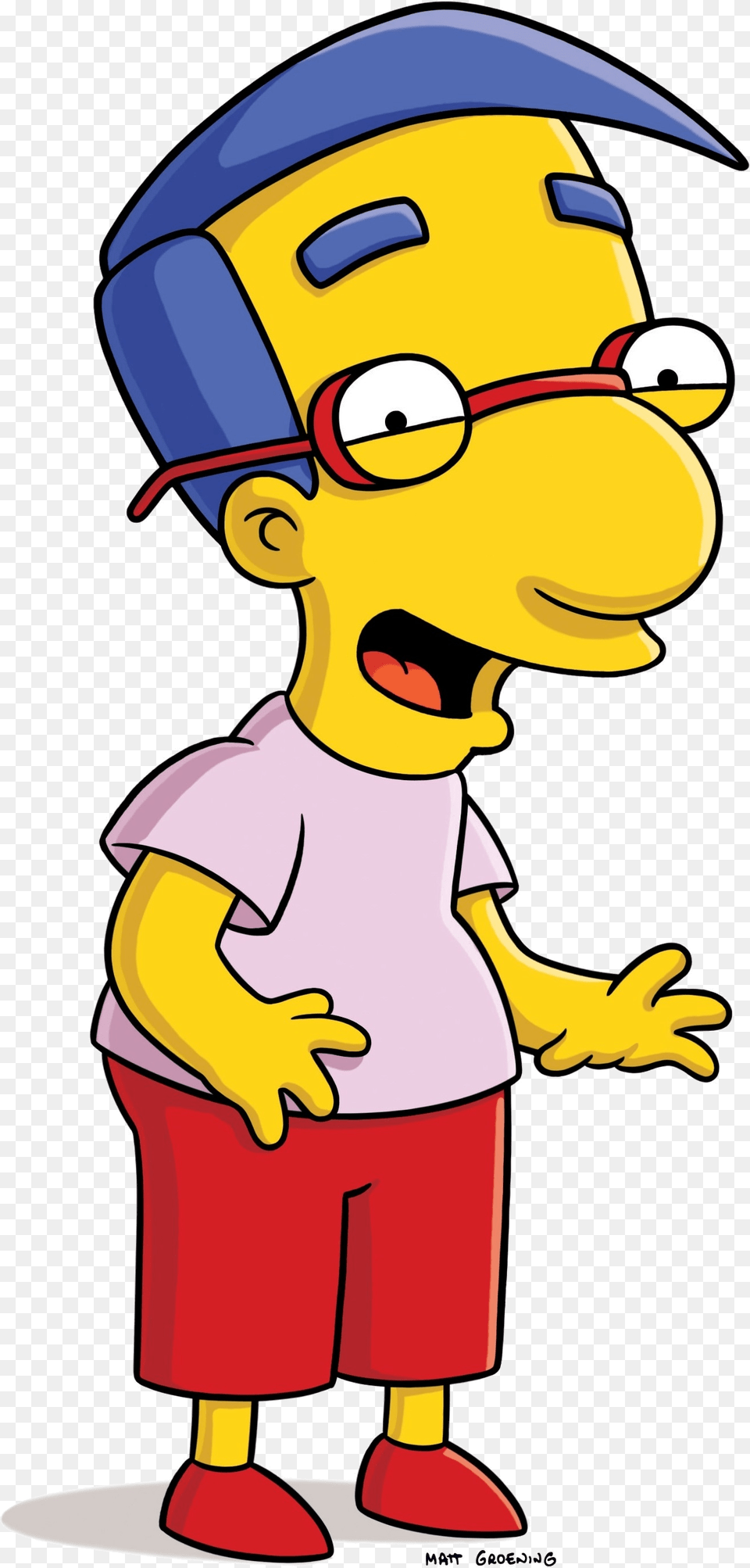 Transparent Silueta De Mujer Simpsons Milhouse Van Houten, Cartoon, Baby, Person, Face Free Png Download