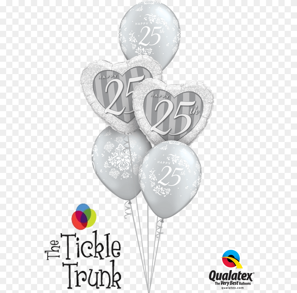 Transparent Silver Balloons Chrome Balloon Bouquet Qualatex Png Image