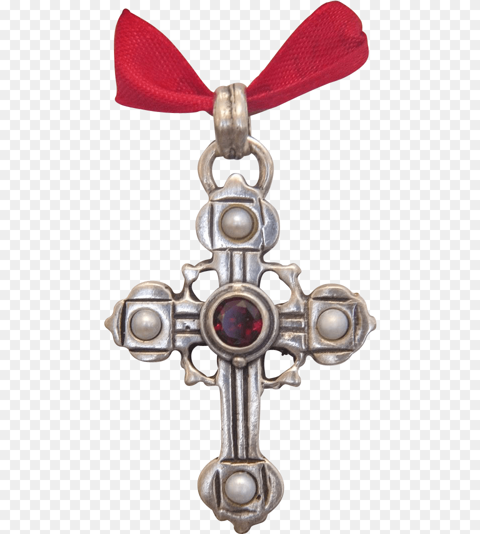 Silver Cross Dijes En Cruz En Rub De La Epoca Victorianal, Accessories, Symbol, Jewelry, Blade Free Transparent Png