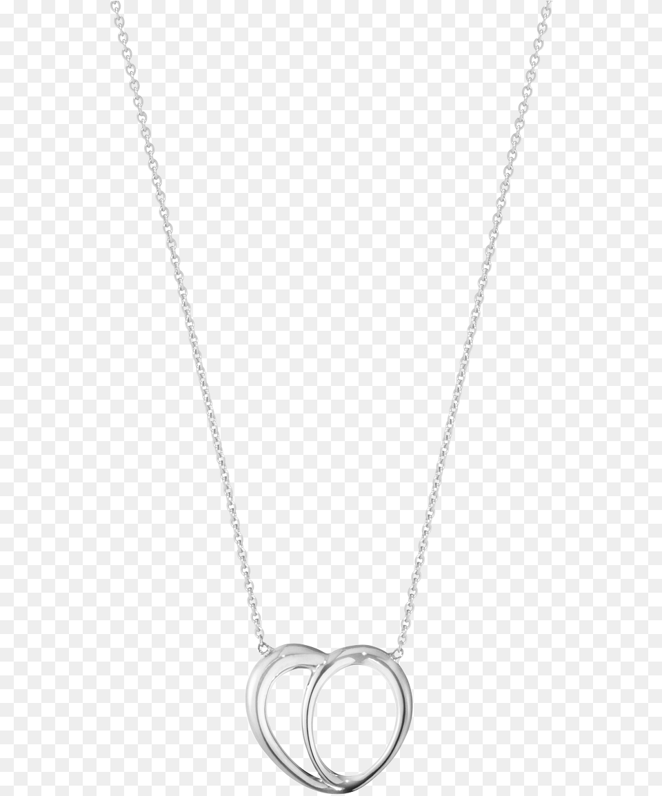 Transparent Silver Heart Chain, Accessories, Jewelry, Necklace, Diamond Free Png Download