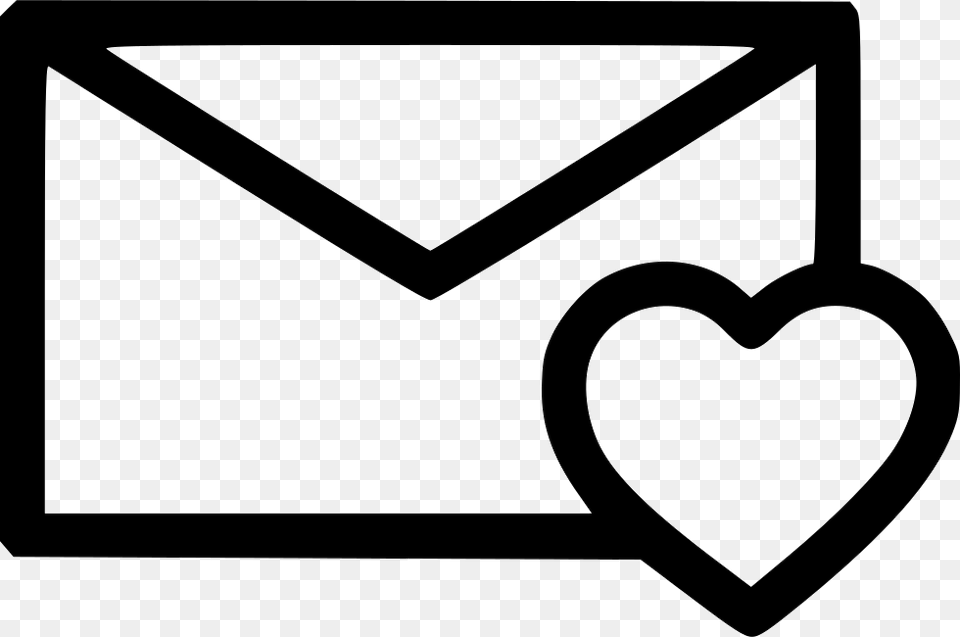 Simple Ferris Wheel Clipart Heart Message Icon Envelope, Mail Free Transparent Png