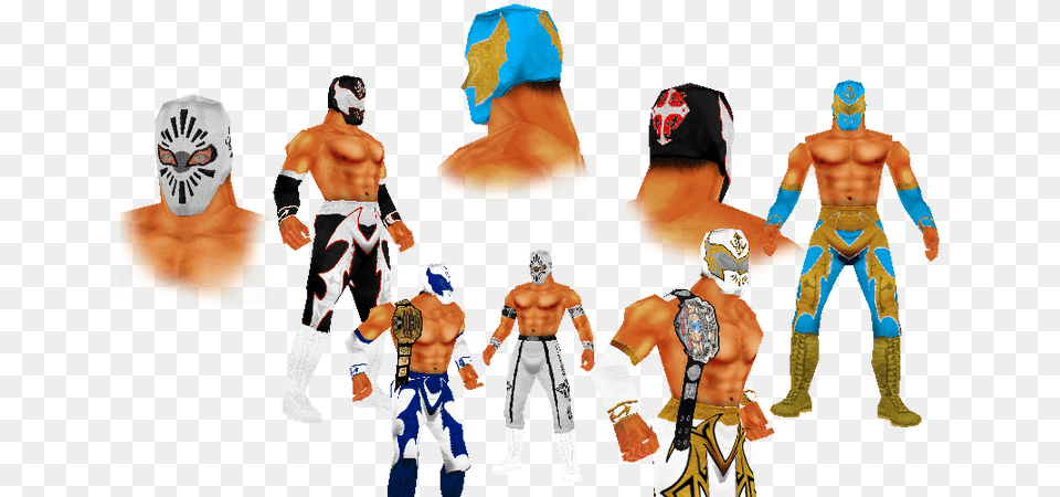 Sin Cara Action Figure, Adult, Person, Man, Male Free Transparent Png