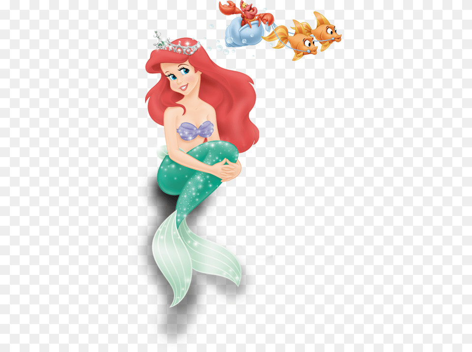 Singing Clip Art Ariel The Little Mermaid With Crown, Book, Comics, Publication, Graphics Free Transparent Png