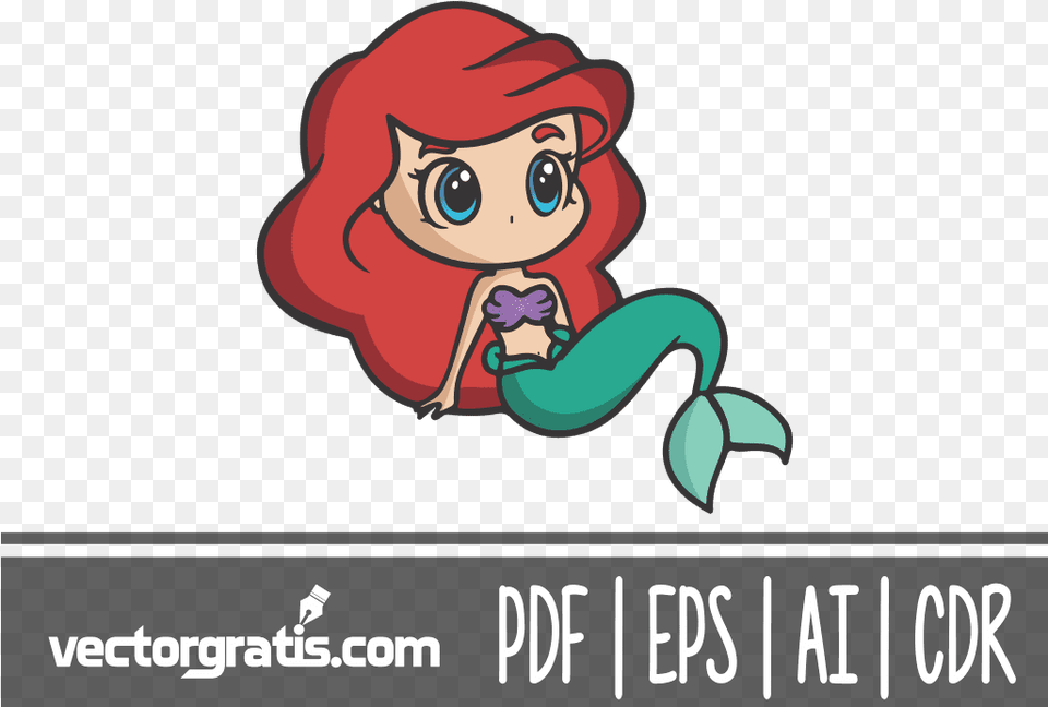 Transparent Sirenita Ariel Chibi, Baby, Person, Face, Head Png Image