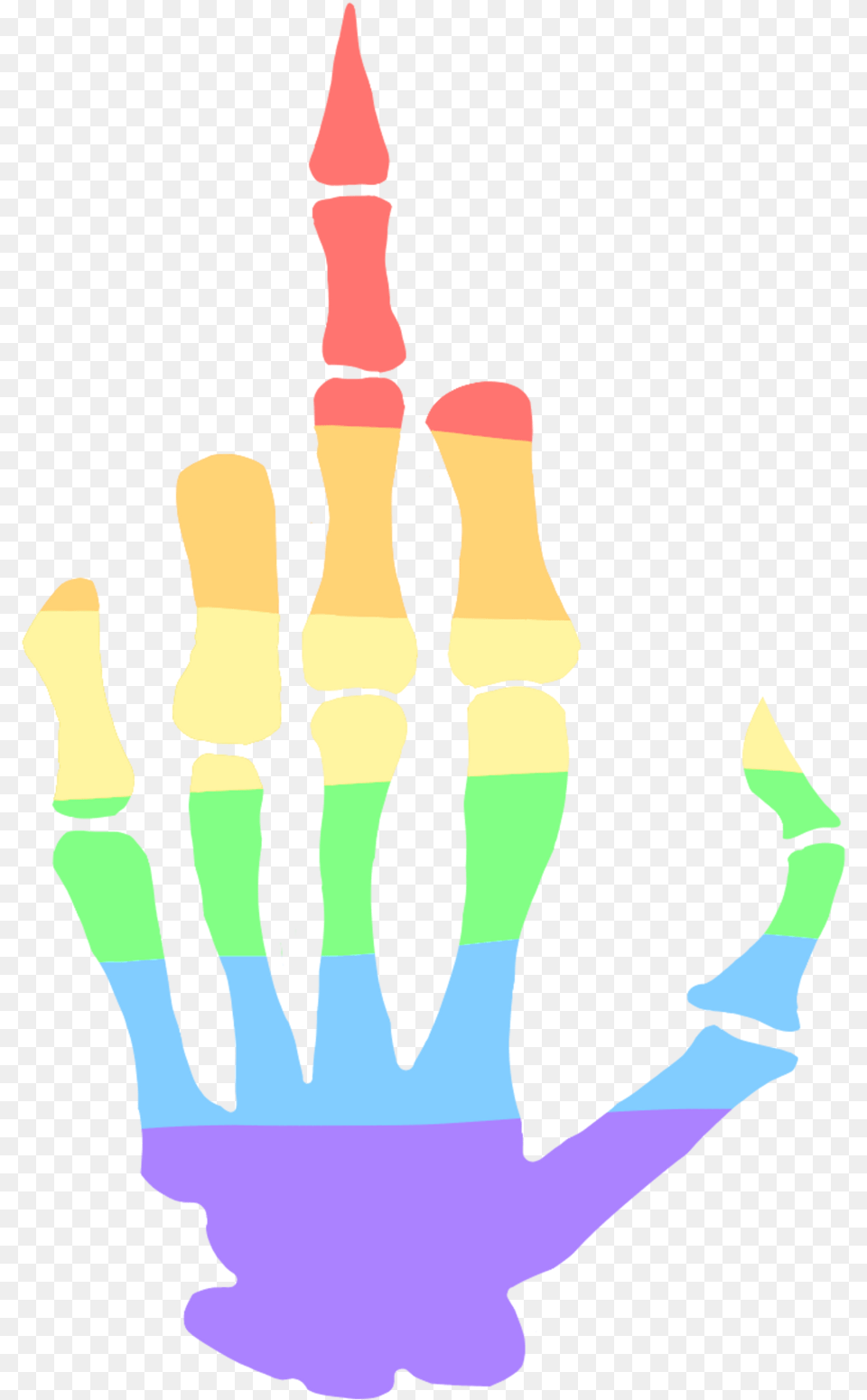 Transparent Skeletal Middle Finger Pride Flags I Middle Finger Transparent, Electronics, Hardware, Person Free Png