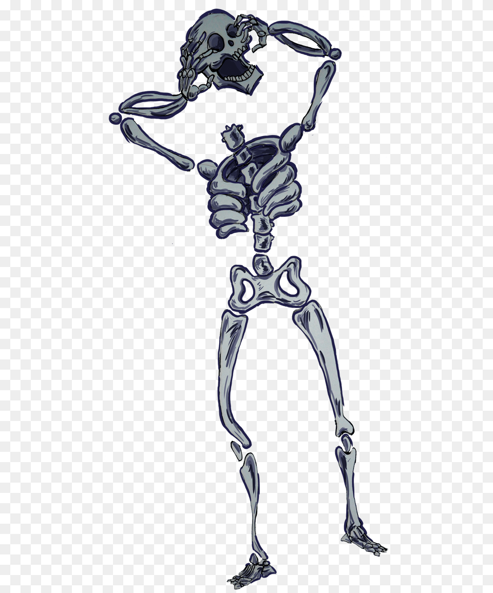 Transparent Skeleton Clipart For Kids Skeleton For Halloween Drawing, Person Png Image
