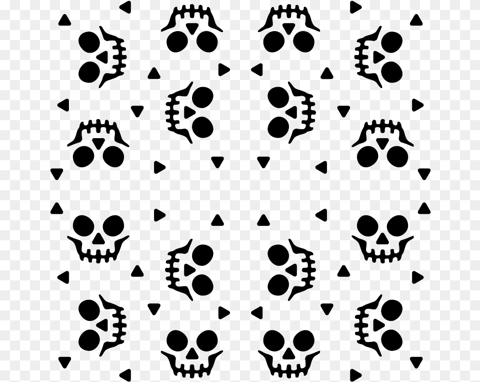 Transparent Skeleton Head, Pattern, Blackboard Free Png Download