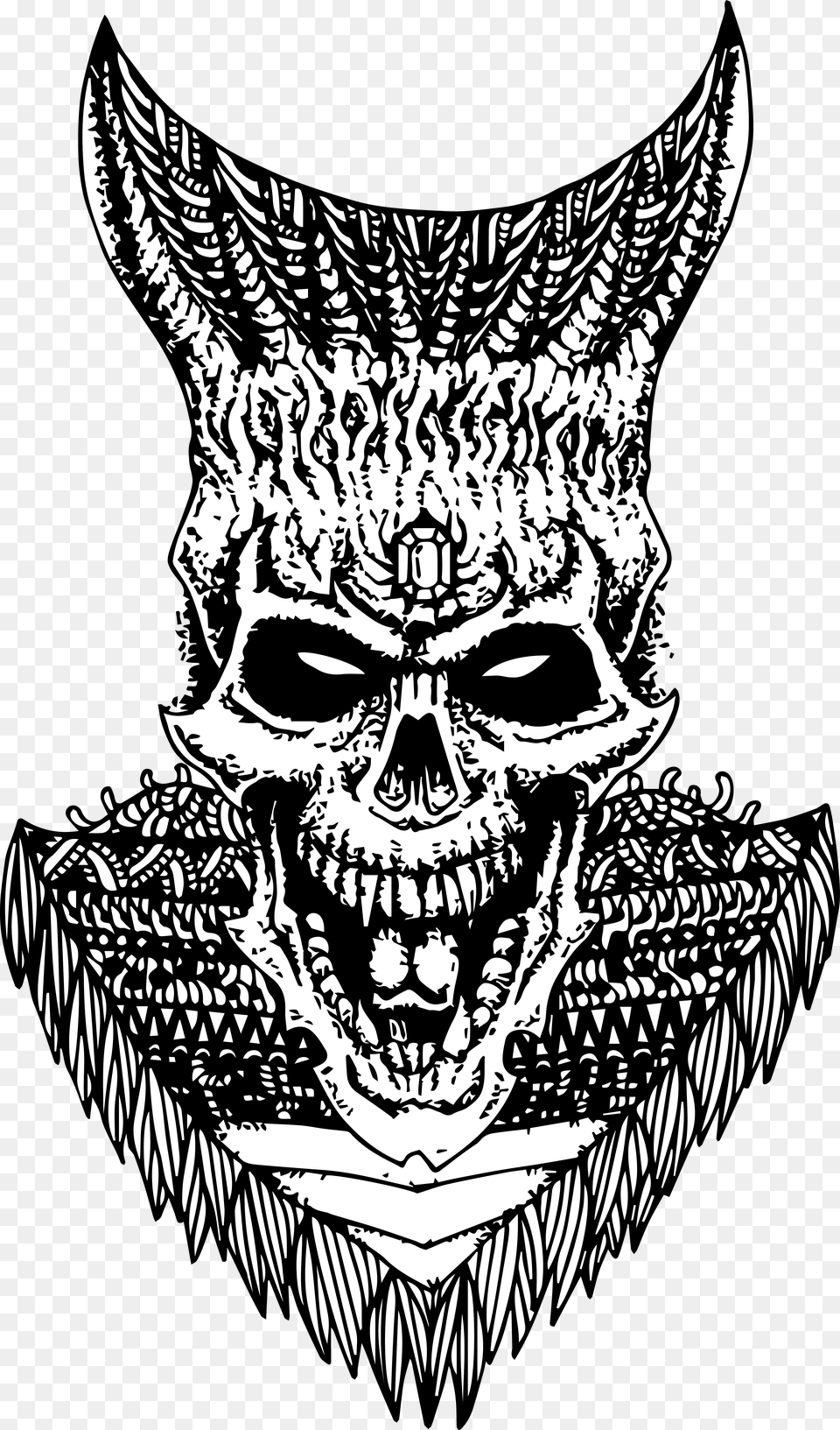 Transparent Skeleton Head Illustration, Art, Person, Drawing, Face Png Image