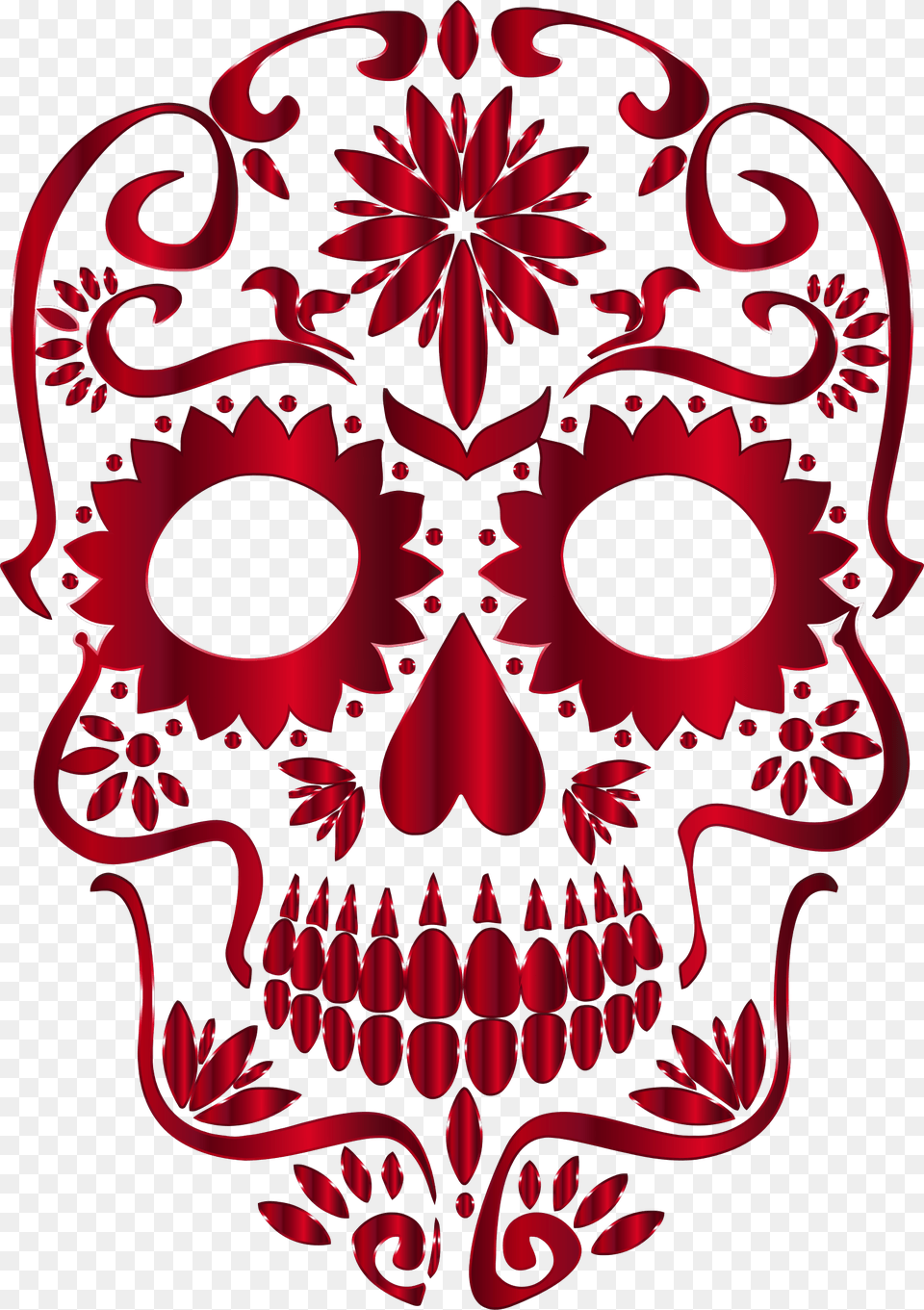 Transparent Skeliton Clipart Sugar Skull Free Clip Art, Mask, Person Png Image