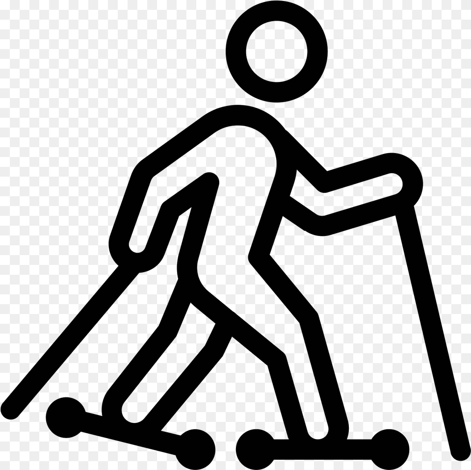 Skiing Clipart Roller Ski Icon, Gray Free Transparent Png