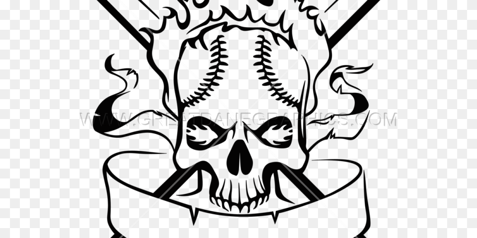 Transparent Skull Clipart Black And White Skull Baseball Clipart, Lighting, Triangle Free Png
