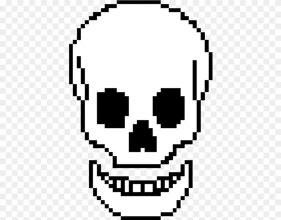 Transparent Skull Gif Jojo Pixel Art Minecraft, Stencil Png