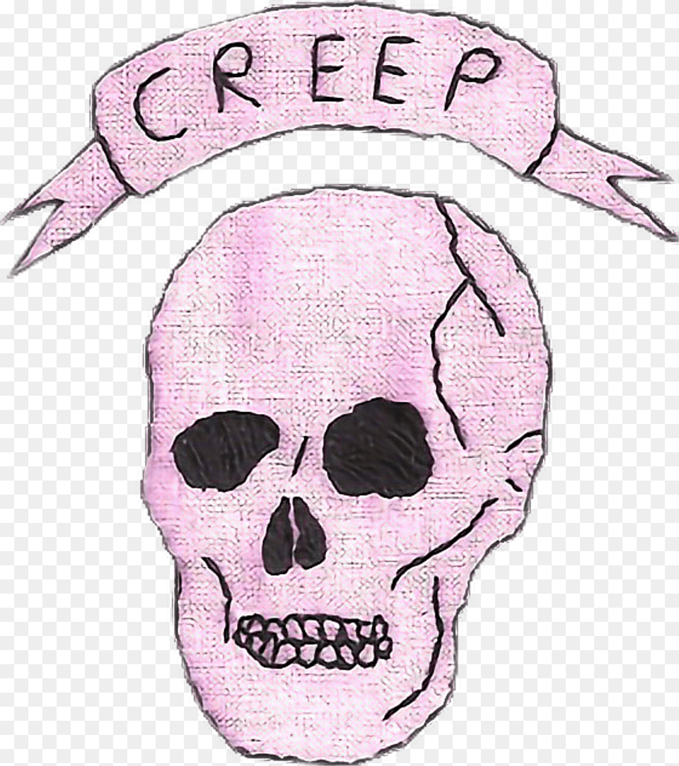 Transparent Skull Tumblr Skull Creep, Baby, Person, Face, Head Free Png