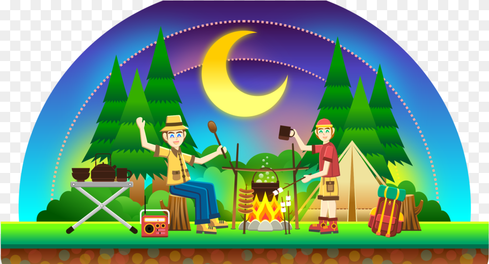 Sky Vector Camping Pictures Clip Art, Boy, Child, Male, Person Free Transparent Png