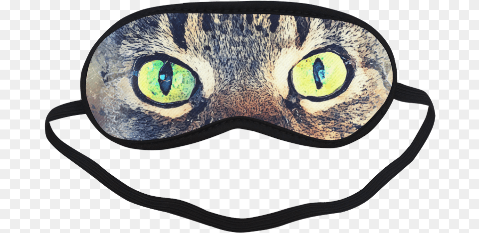 Transparent Sleeping Cat Eye Mask For Sleep Clipart, Accessories, Goggles, Disk Png