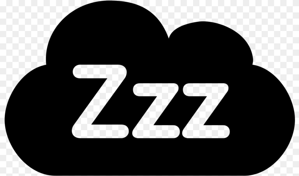 Transparent Sleeping Clipart Black And White Sleeping Zzz White, Gray Png Image