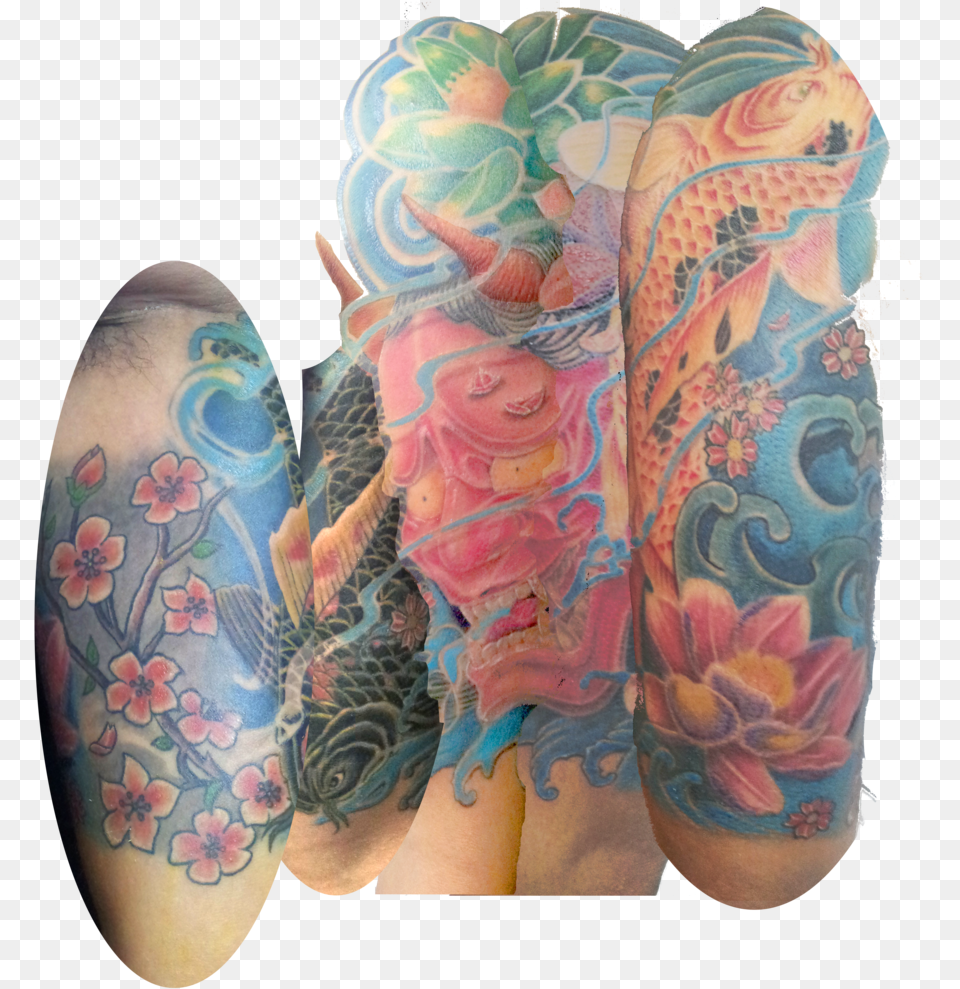 Transparent Sleeve Tattoo Sleeve Tattoo, Person, Skin, Face, Head Free Png Download