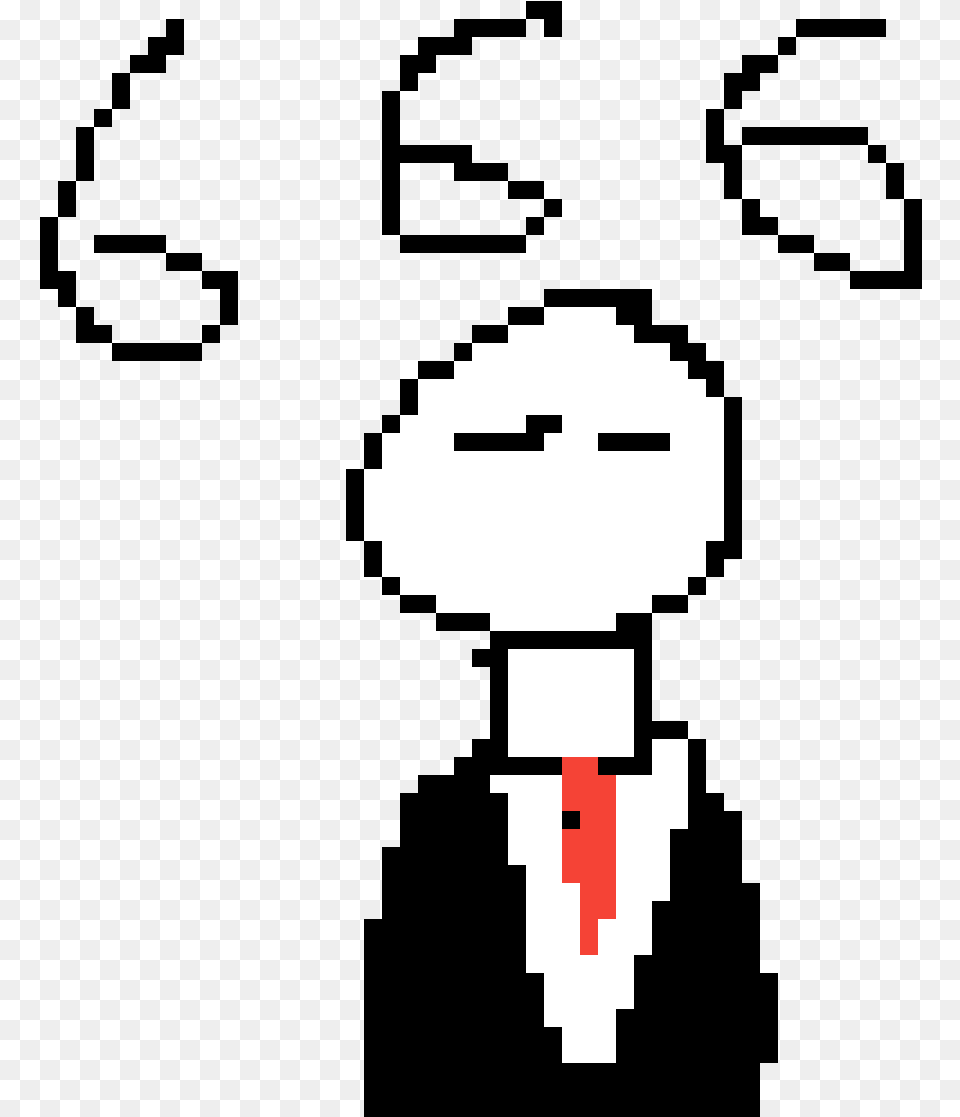 Transparent Slender Man Tennis Ball Pixel Art Png