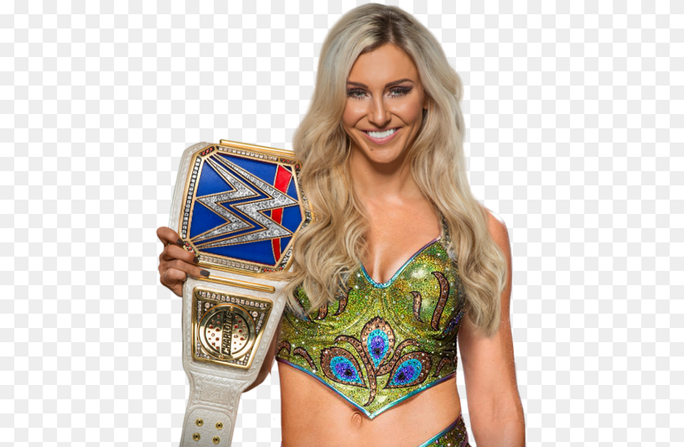 Transparent Smackdown Women S Championship Charlotte Smackdown Women39s Champion, Accessories, Adult, Female, Person Free Png Download