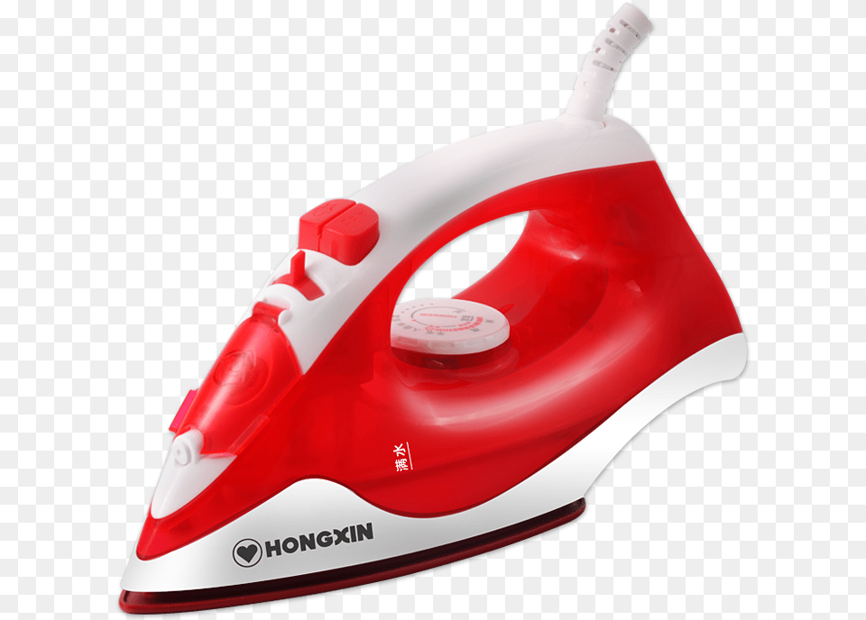 Transparent Small Red Heart Clothes Iron, Appliance, Device, Electrical Device, Clothes Iron Png Image