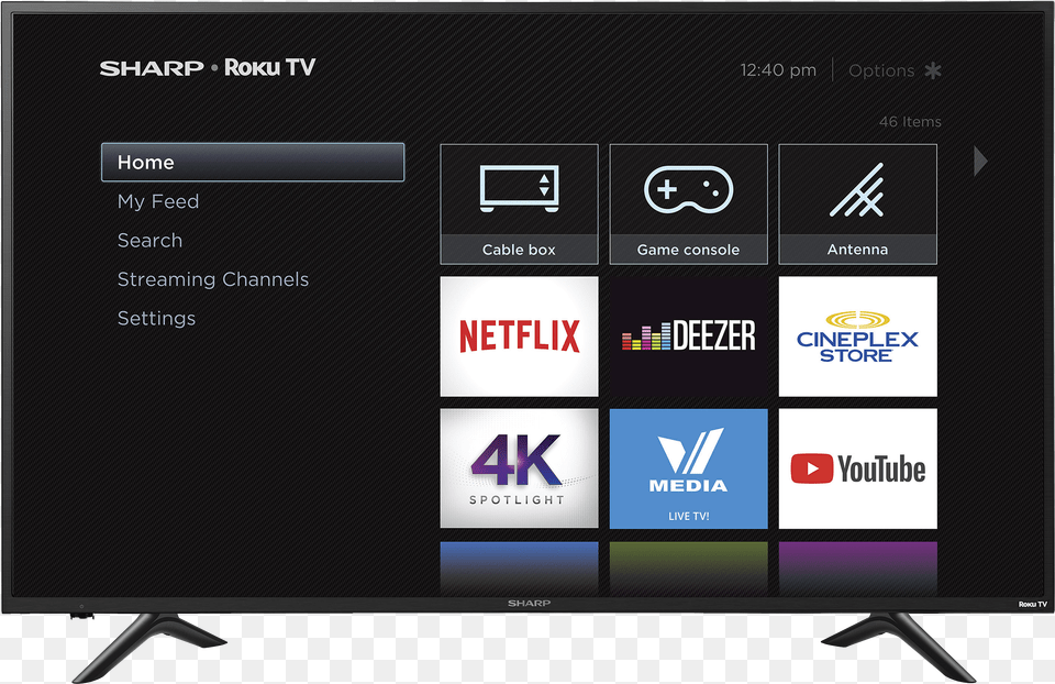 Transparent Smart Tv Sharp Roku Tv 32 Inch, Computer Hardware, Electronics, Hardware, Monitor Png Image