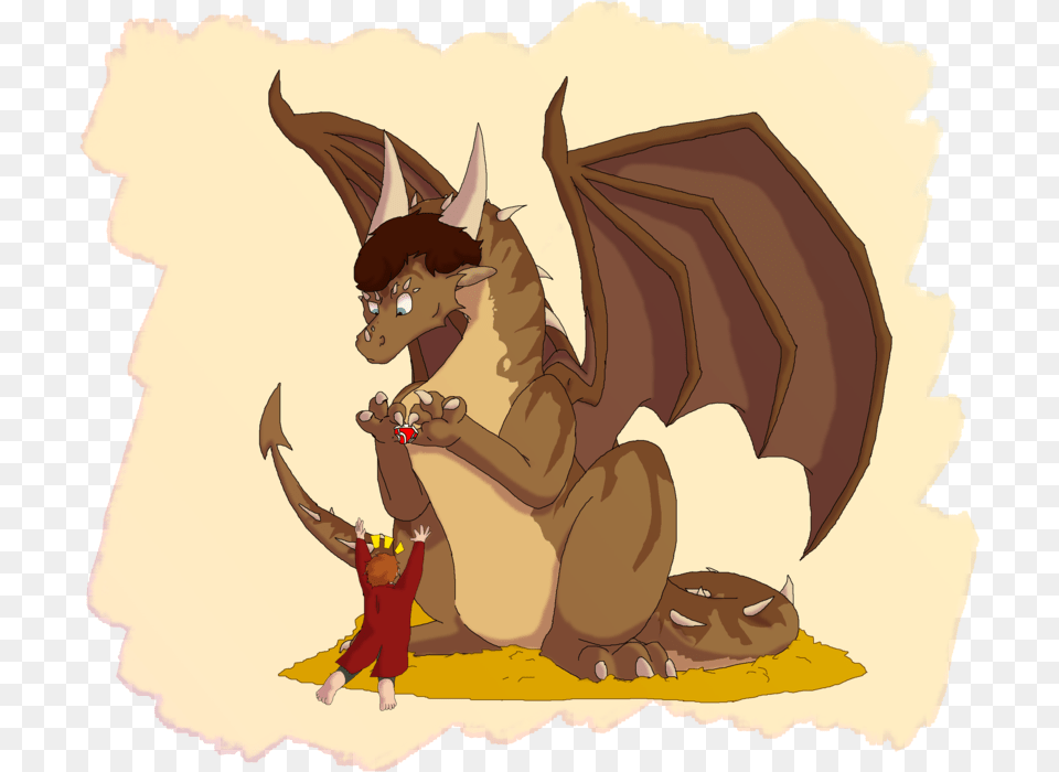 Transparent Smaug Cartoon, Art, Baby, Person, Accessories Free Png