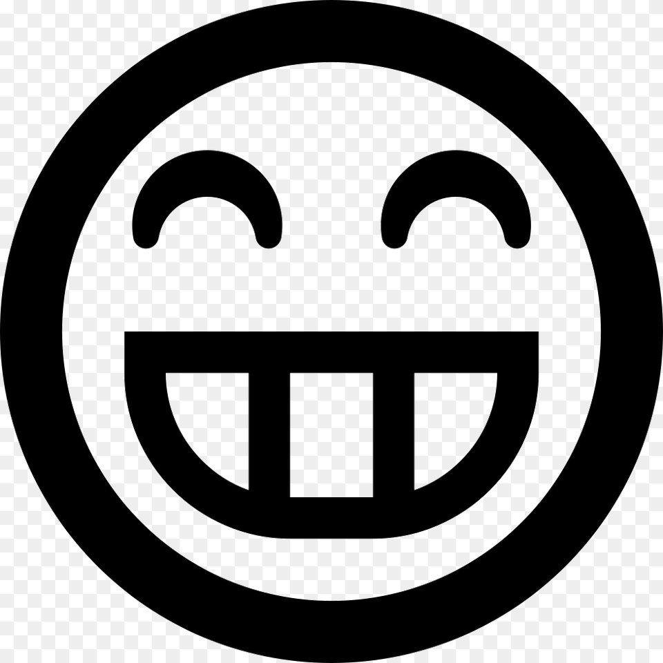 Transparent Smiley Face Smiley With Teeth Logo, Symbol Free Png Download