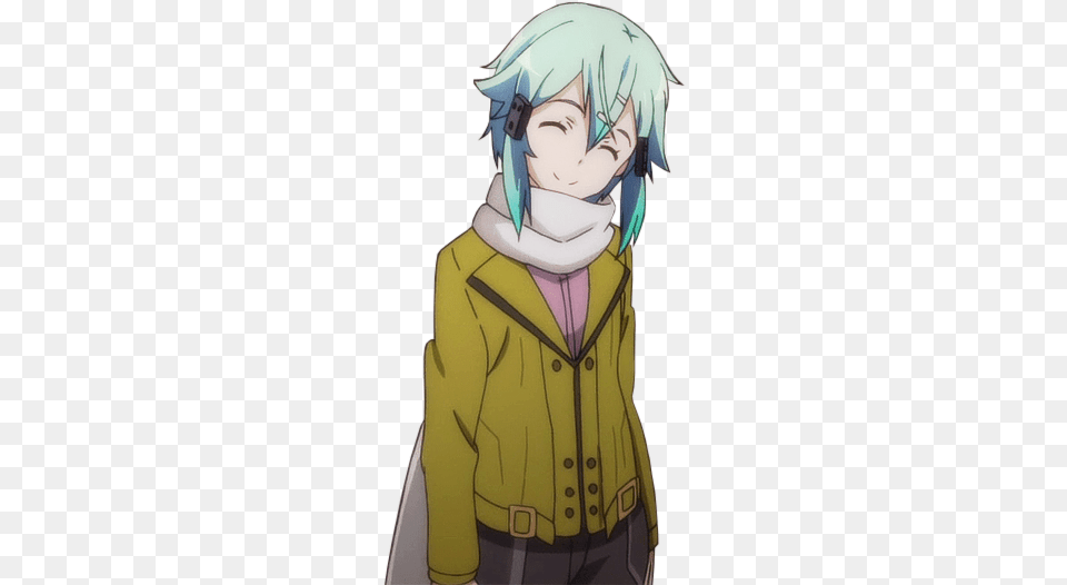 Transparent Smiling Sinon Transparent Sword Art Online, Book, Comics, Publication, Baby Png Image