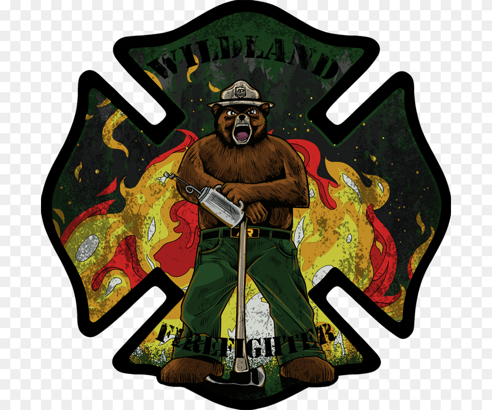 Transparent Smokey The Bear Lee Williams High School Logo, Adult, Person, Man, Male Free Png Download
