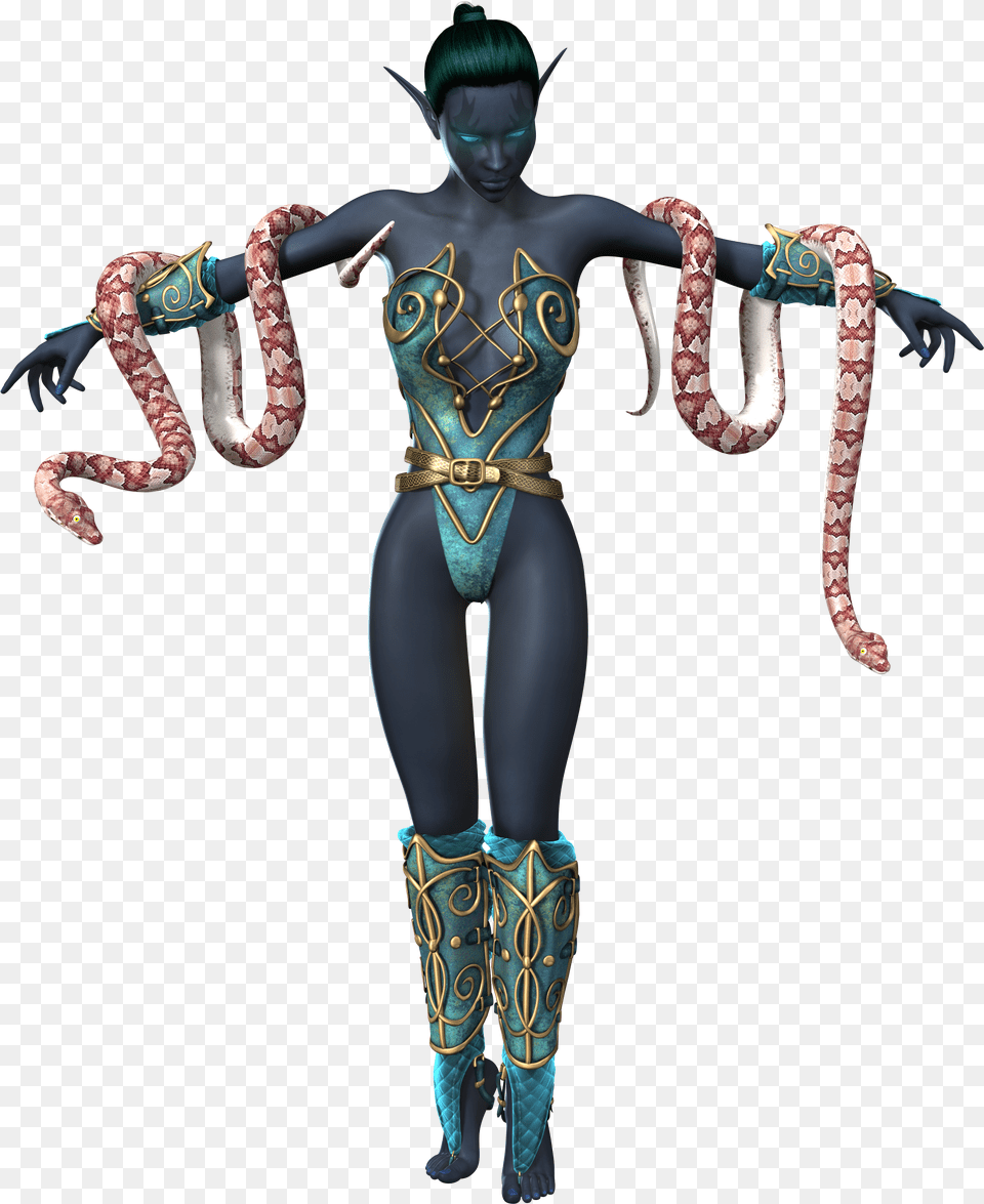 Transparent Snake Cartoon Snake Woman, Clothing, Costume, Person, Adult Png