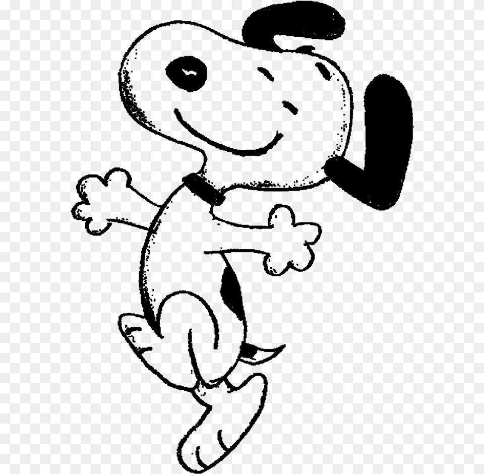 Transparent Snoopy Sleeping Dancing Snoopy Drawing, Gray Free Png