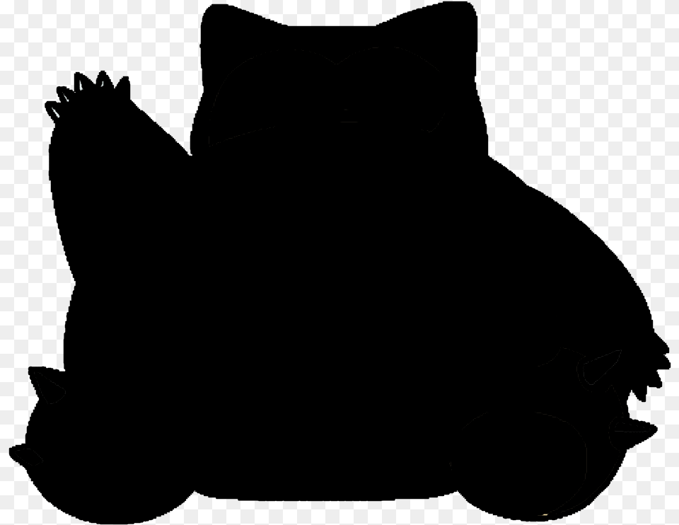 Transparent Snorlax, Silhouette, Blackboard Free Png Download