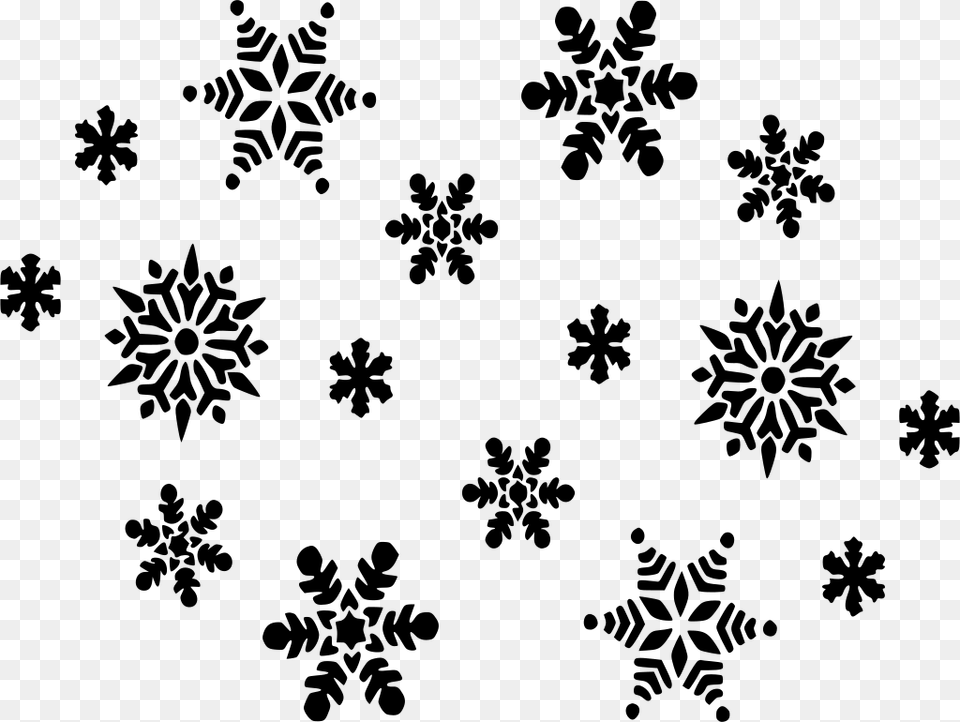 Snow Falling Clipart, Gray Free Transparent Png