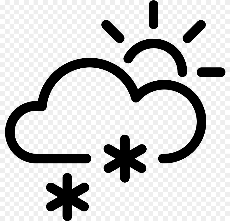 Transparent Snow Icon Rain And Sun Icon, Gray Png