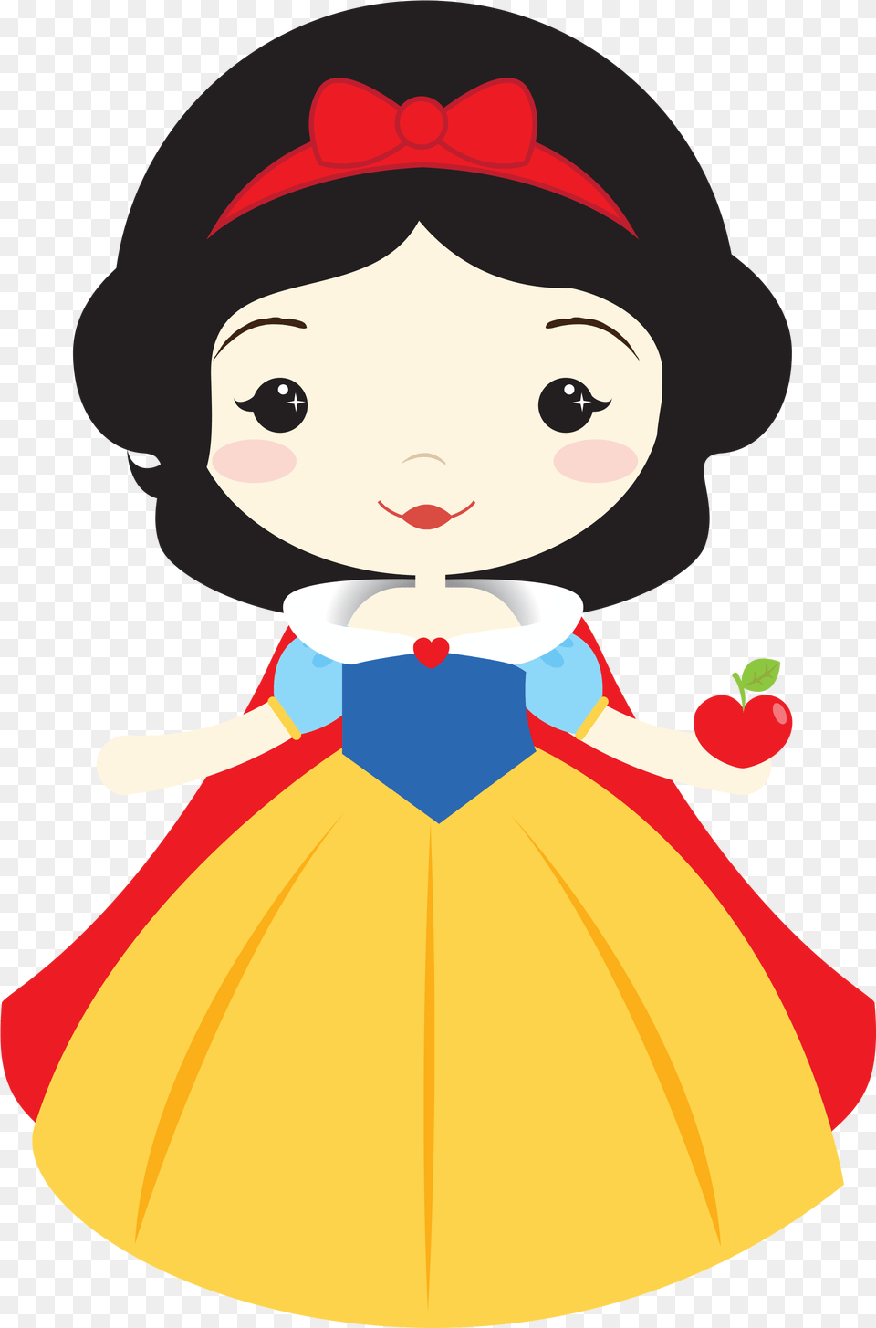 Transparent Snow White Apple Cute Snow White, Face, Head, Person, Baby Png