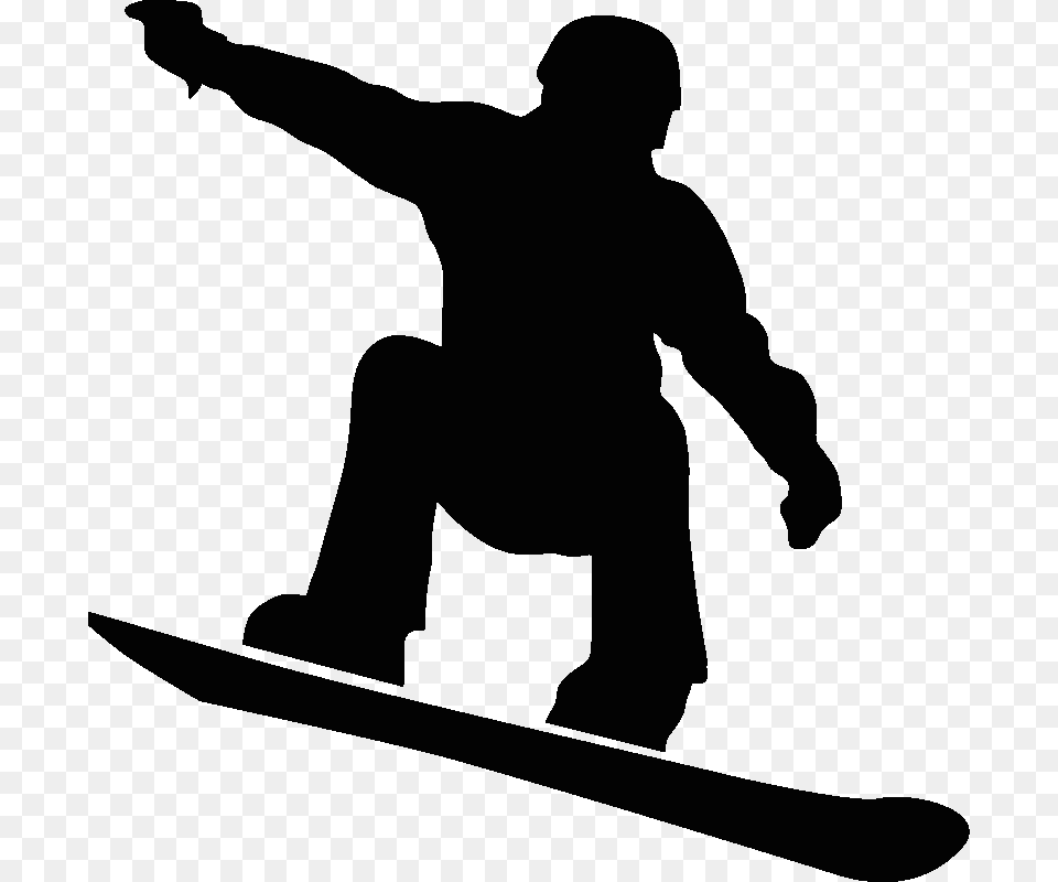 Transparent Snowboarding, Outdoors, Nature, Silhouette, Snow Free Png Download