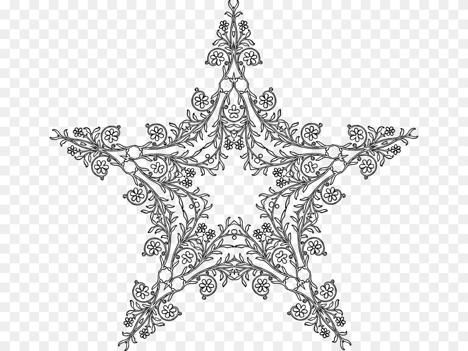 Transparent Snowflake Clipart Transparent Background Holidays Mandala, Gray Png