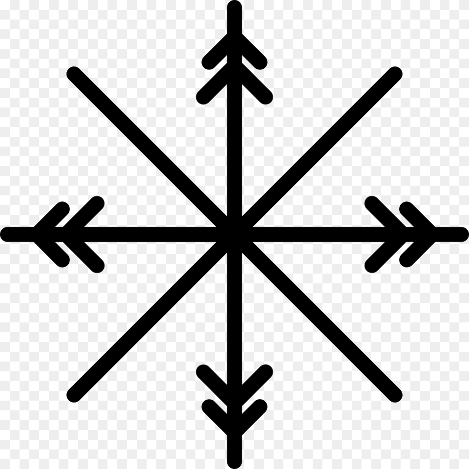 Transparent Snowflake Emoji Viking Compass, Nature, Outdoors, Cross, Symbol Free Png Download