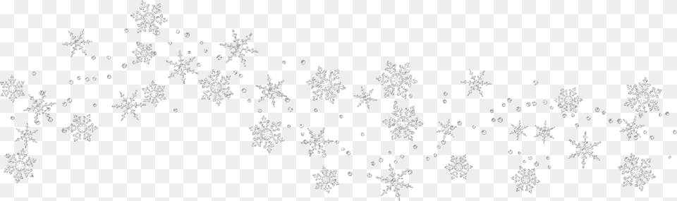 Transparent Snowflakes Clipart M Transparent Background Snow Border, Nature, Outdoors, Snowflake Free Png